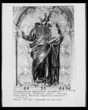 Hochaltar, Detail: Heiliger Franz Xaver