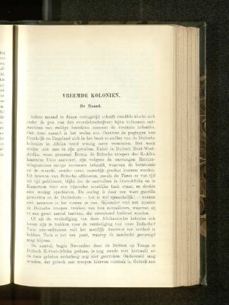 Vreemde Koloniën, door H. D.