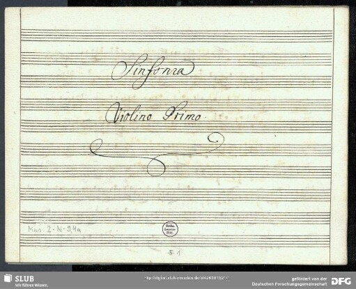 Symphonies - Mus.2-N-9,4a : orch - C