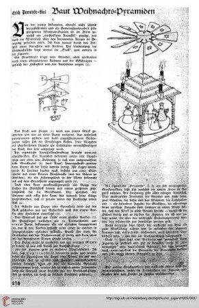 N.F. 15.1935: Baut Weihnachts-Pyramiden