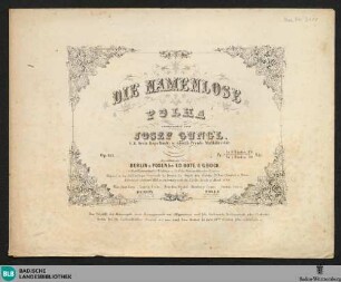 Die Namenlose : Polka; op. 152