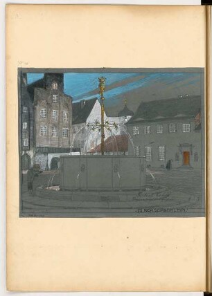 Laufbrunnen Monatskonkurrenz November 1904: Perspektivische Ansicht