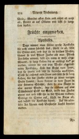 Früchte einzumachen.