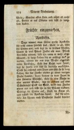 Früchte einzumachen.