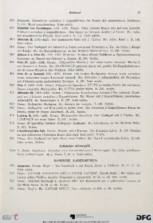 Römische Kaisermünzen (Nr. 618-1169)