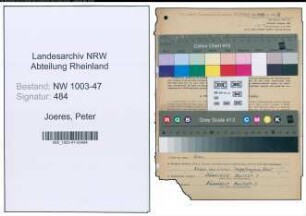 Entnazifizierung Peter Joeres , geb. 05.04.1898 (Arbeiter)
