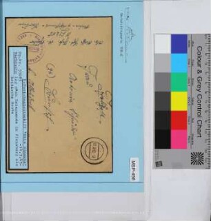 Privat-Feldpostbrief, Schiffsname/Landeinheit: Otto Wünsche, Feldpostnr. 53285; Frankatur, Mi.-Nr.: [Keine]; Poststempel: 17.3.45.-12; Nebenstempel: Dienststelle Feldpost-Nr. M 53285