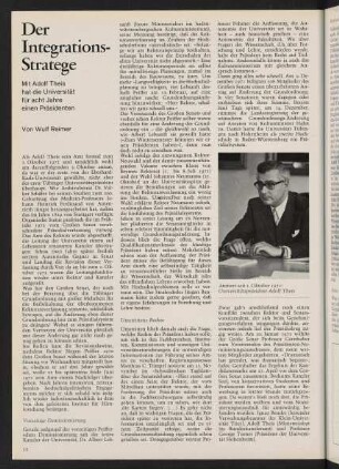 52-55, Der Integrations-Stratege