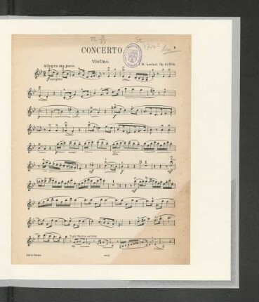 Concerto. Violino.
