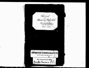 Gerichtshandels- und Lehnbuch, Bd. 01