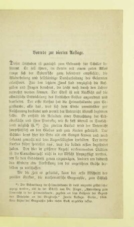 Vorrede zur vierten Auflage