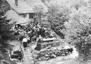 Witoschagebirge: Hütte im Wald, Planinec, 1385 m