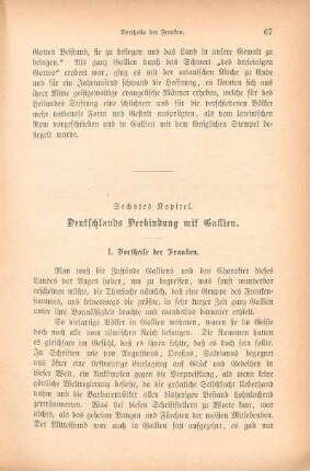 Sechstes Kapitel. Deutschlands Verbindung mit Gallien