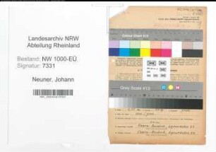 Entnazifizierung Johann Neuner, geb. 31.03.1895 (Lehrer)