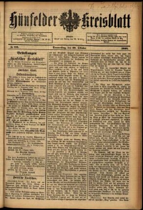 Ausgabe vom Donnerstag, den 29. Oktober 1896.