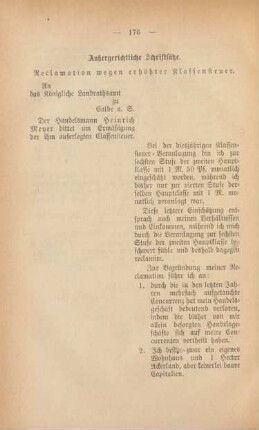 Außergerichtliche Schriftsätze