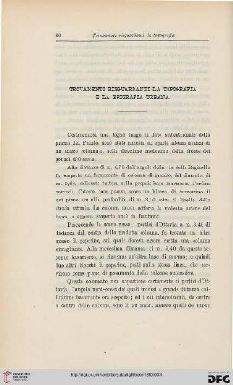 18: Trovamenti risguardanti la topografia e la epigrafia urbana, [41]