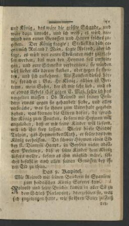 Das 9. Kapitel. Wie Reinold mit seinen Brüdern ...
