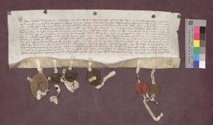 Gräfin Anna von Freiburg gibt ihrem Sohn Egeno die Vesten Lichteneck und Nimburg auf.