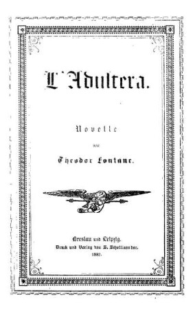L' Adultera : Novelle