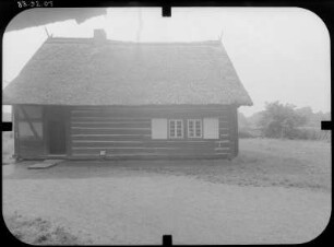 Lübbenau-Lehde, Dorfstraße 3. Freilandmuseum. Ausgedingehaus (Altenteil). Eingangsfront