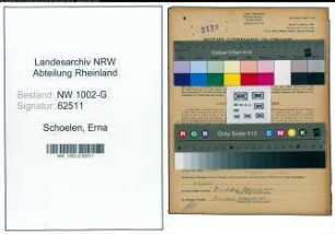 Entnazifizierung Erna Schoelen, geb. 27.06.1901 (Schneiderin)