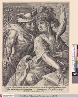 [Merkur und Minerva; Mercury declaring his love to Minerva; Mercure, déclarant son amour à Minerve]