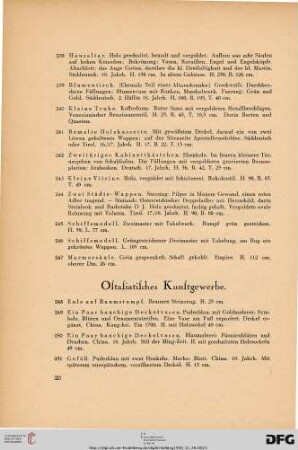 Ostasiatisches Kunstgewerbe (Nr. 248-298)