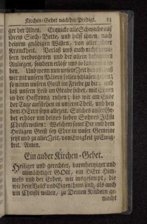 Ein ander Kirchen-Gebet.