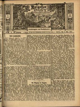 Ausgabe vom Sonntag, den 07. September 1913.