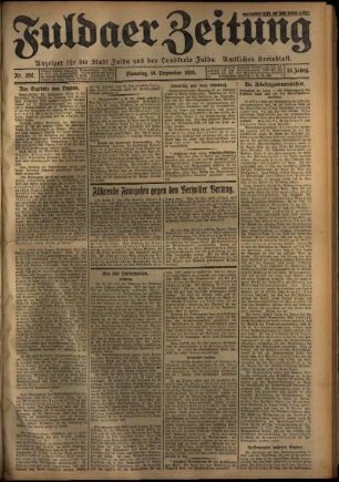 Erste Ausgabe vom Dienstag, den 18. Dezember 1928.