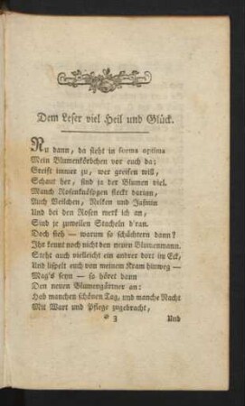 Dem Leser viel Heil und Glück