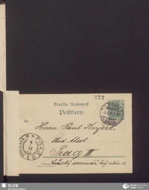 [dopisnica wot: Michał Šewčik, 03.06.1901