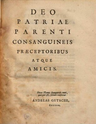 Diss. physiol.-med. inaug. de secretione humorum