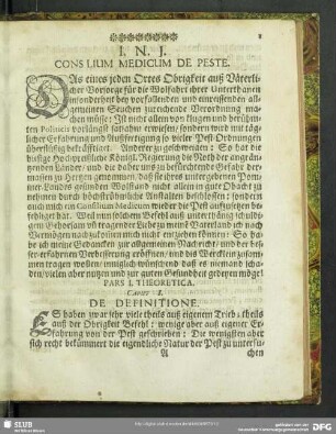 Pars I. Theoretica