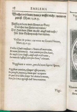 [VIII. Precvm Vigilantia Cvstos.]