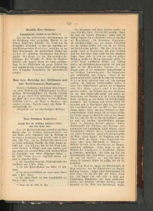 Aus fremden Kolonien.