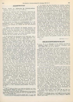 649-650 [Rezension] Braun, Markus, Reformation des Theologie-Studiums