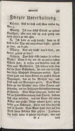Zweyte Unterhaltung