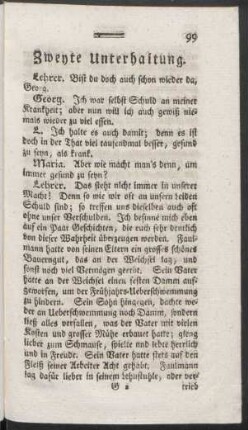 Zweyte Unterhaltung