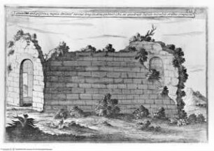 Veteris Latii antiquitatum amplissima collectio: ... Volumen primum. 3 Teile., 3. Teil: Volscorum, Latinorum, et Setinorum Rudera, Tafel I: Lanuvinorum moenia prout extant