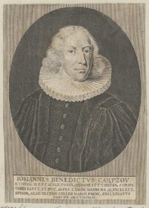 Bildnis des Iohannes Benedictus Carpzov