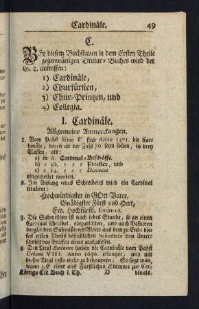49-68, Cardinaele