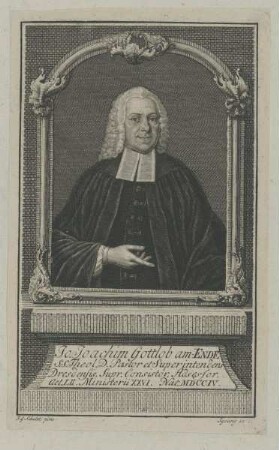 Bildnis des Jo. Joachim Gottlob am-Ende