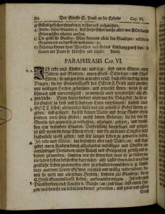 Paraphrasis Cap. VI