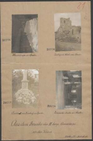 Denkmal am Friedhof in Spada