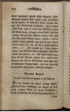 Neuntes Kapitel. Fernerer Verlauf der Sachen in der Schenke.