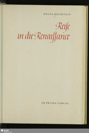 Reise in die Renaissance