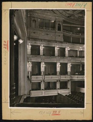 Neues Theater, Leipzig: Ansicht Zuschauerraum