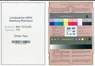 Entnazifizierung Paul Christ , geb. 24.03.1906 (Gaertner)